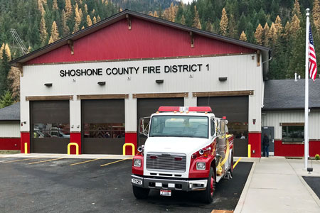 LTA Architects designed Shoshone Fire Protection District No 1 new fire facility